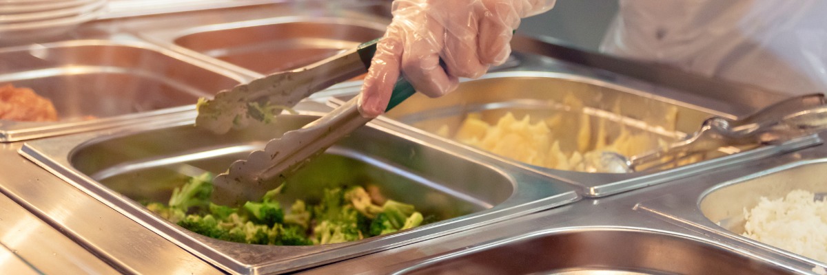 serving station of food