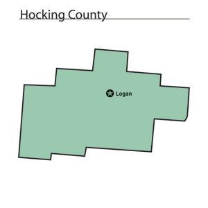 Hocking County Map