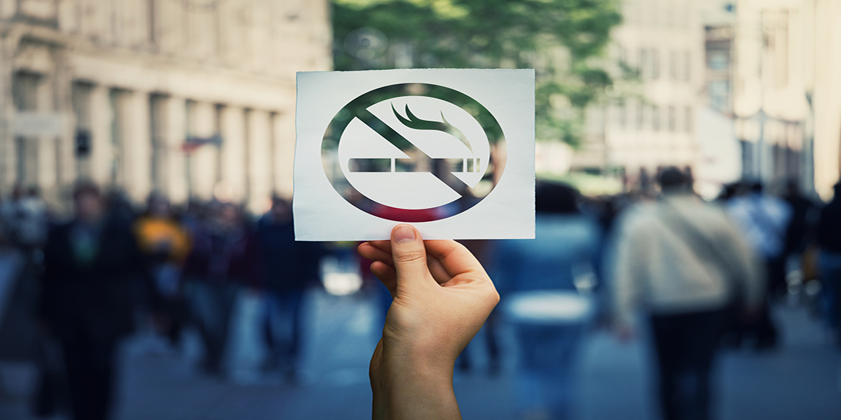 public health nursing no smoking sign